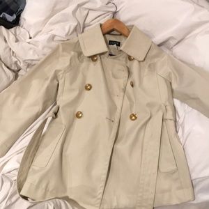 J. Crew cropped trench / sz 0